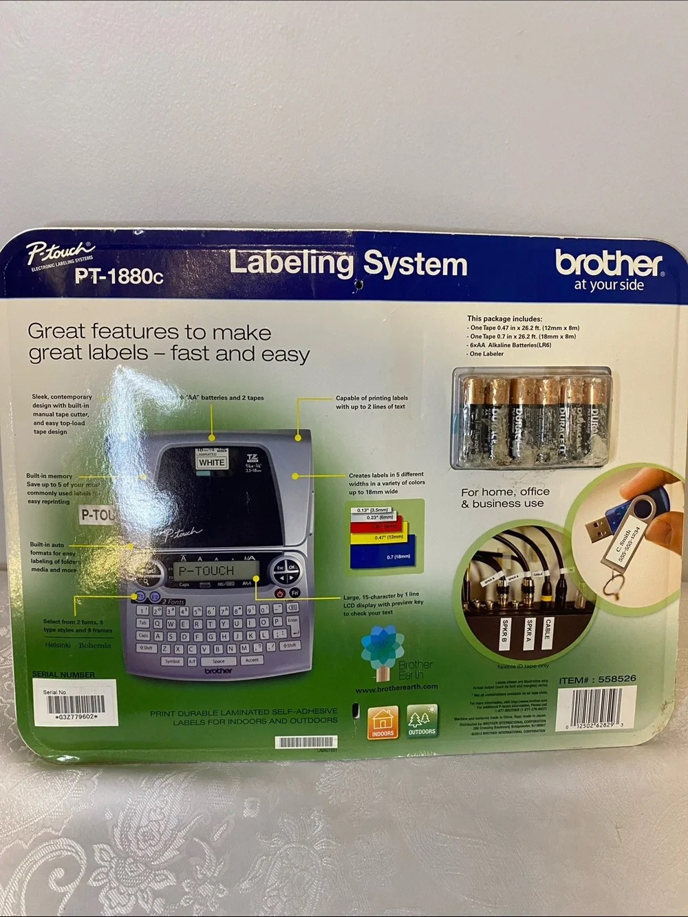 NIP Brother PT-1880c Labeling System